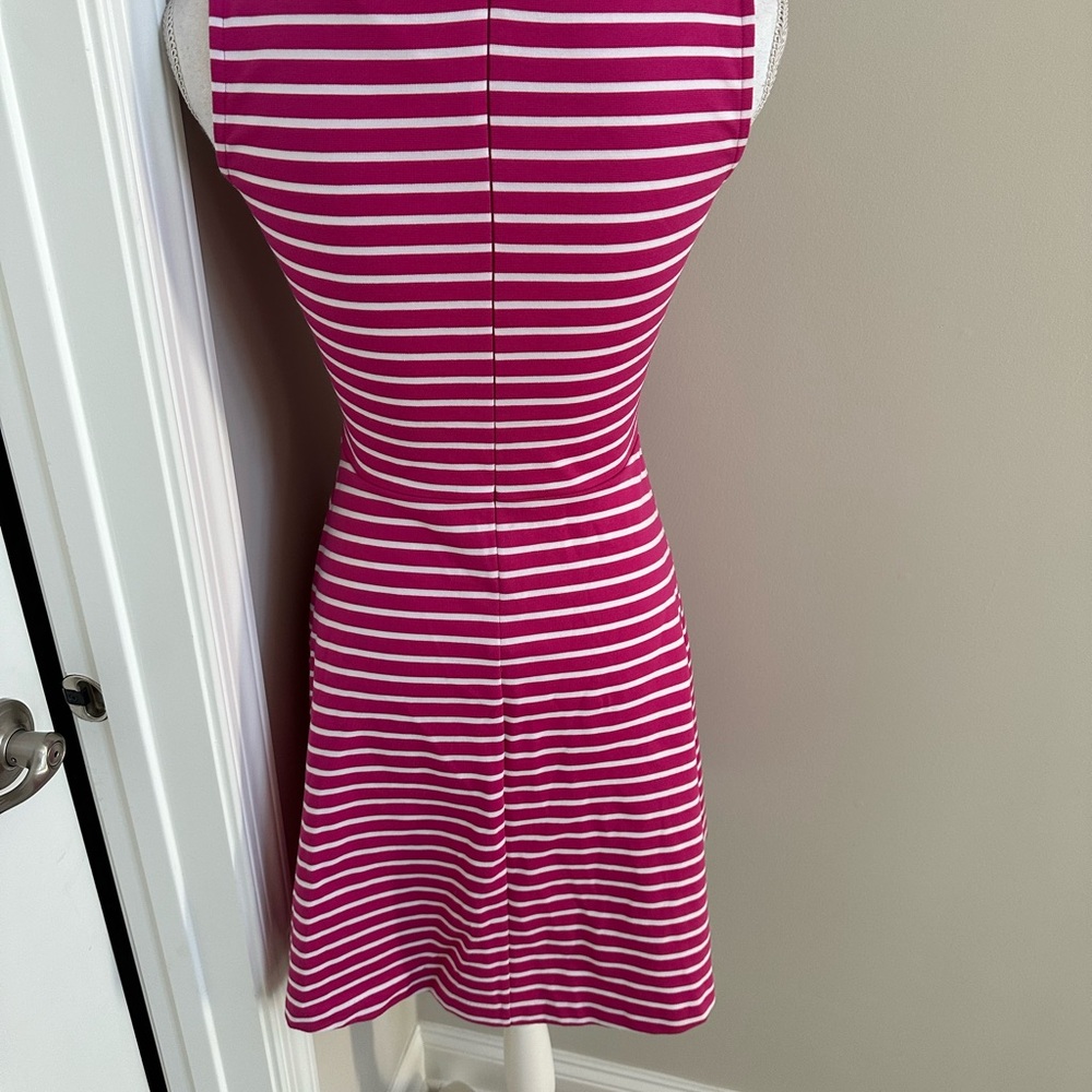 Talbots Pink and White Dress SP - Picture 3 of 4